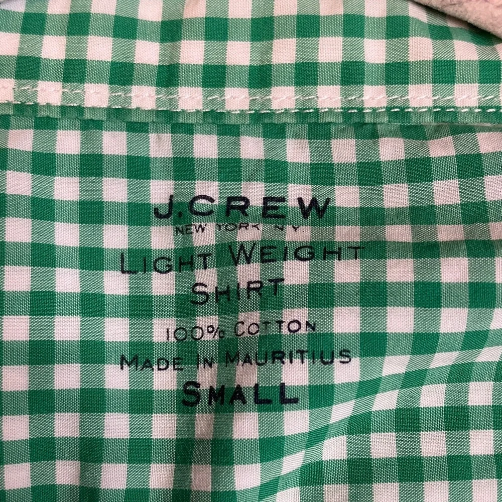 J. Crew Green Gingham Men's Shirt